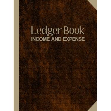 Imagem de Ledger Book Income And Expenses: Personal Budget Planner brown and gold cover