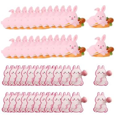 Imagem de mdgfge Coelhinho da páscoa cartões de papel doces saco de doces coelho fofo cartões pirulito chocolate suporte caixa de embalagem para feliz festa de aniversário Páscoa decoração de embrulho de