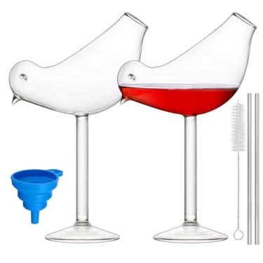 Imagem de Vidro para coquetel – 150 ml de design criativo de pássaro, coquetel, vidro, individualidade, vidro, conjunto de 2 - vidro04, 2 pcs