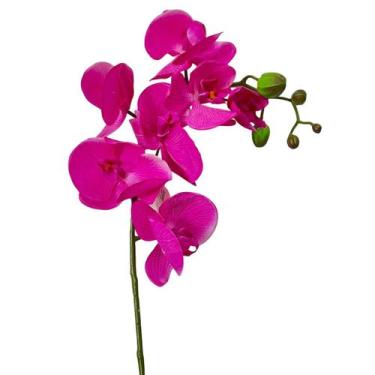 Imagem de Haste Orquídea Artificial de Silicone Pink 70cm ED0001 - Villaggio das