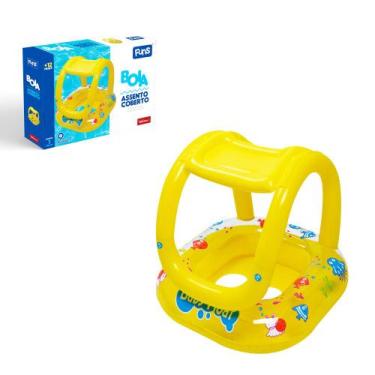 Imagem de Boia Bote Bebê Cobertura Fralda Infantil Inflável Proteção - Wellmix