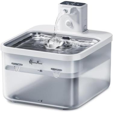 Imagem de Bateria DownyPaws para Fonte de Água para Gato em Aço Inoxidável (2,5L