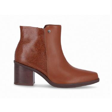 Imagem de Bota Salto Grosso Bico Fino Piccadilly 766006 Feminina - Conhaque