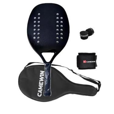 Imagem de Raquete de Tênis Padel CAMEWIN em Fibra de Carbono - 360g + 10g
