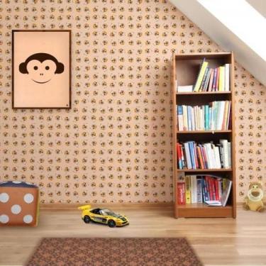 Imagem de Papel de Parede Infantil Abelhas e Pote de Mel - CasaH