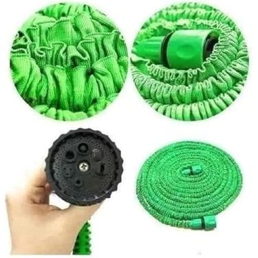 Imagem de Mangueira de jardim 15 metros, Mangueira Mágica 15 Metros Retrátil Flexível (verde) Mangueira Expansível 5m até 15m