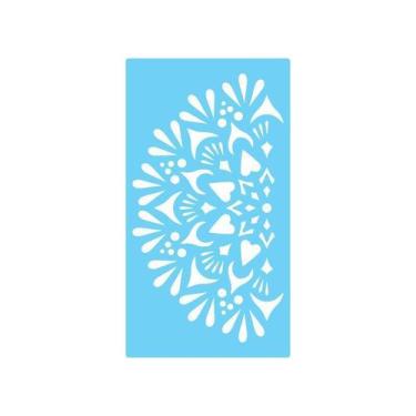 Imagem de Stencil De Parede Mandala - 55 X 100Cm - Ref 463 - Stencil Tamako