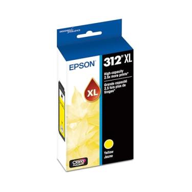Imagem de EPSON Cartucho amarelo de alta capacidade 312 Claria Photo HD Ink (T312XL420-S) Funciona com Expression Photo XP-8500, XP-8600, XP-8700, XP-15000