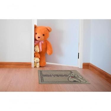 Imagem de Mini Capacho Sisal Look Bem Vindo Dog 040x060 Cm