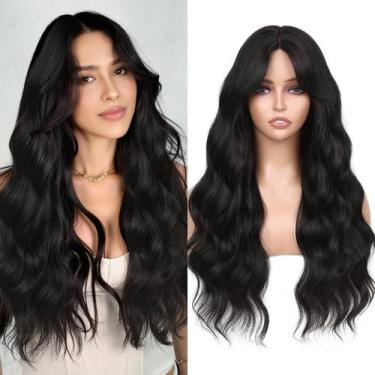 Imagem de Peruca WIGNEE de cabelo sintético longo encaracolado ondulado 66 cm pa