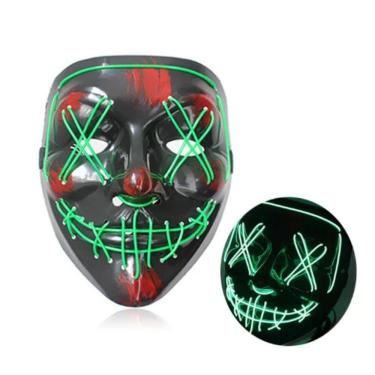 Imagem de Mascara Led Festa Neon Fio Duplo - Verde - Led