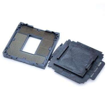 Imagem de Base de conector de soquete de CPU LGA1151 de 2 peças para processadores de 6ª, 7ª, 8ª geração, peça de reposição para placa-mãe PC LGA 1151, compatível com BGA