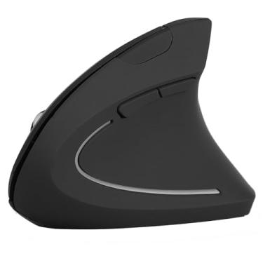 Imagem de Mouse Vertical Ergonômico Sem Fio de 2,4 GHz, Controle de Alta Precisão, Suave e Sensível, Uso Prolongado Com 800 1200 1600 DPI, Distância Sem Fio de 10 M (Preto)