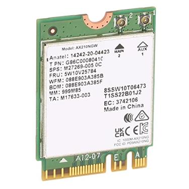 Imagem de Zhjvihx Placa de Rede NGFF, Módulo Sem Fio AX210 de Conexão Estável NGFF M2 para Rede