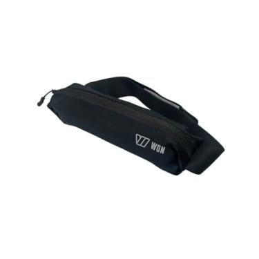 Imagem de Pochete Bag Slim Para Celular Doleira Chaves Carteira Cinto Para Corrida Academia (Preto)