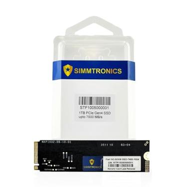 Imagem de Simmtronics SSD M.2 PCIe 4.0 NVMe de 1 TB | Leitura de até 7400 MB/s, gravação de 6000 MB/s | Cache DRAM e TLC NAND 3D | Alta resistência 800 TBW | Compatível com desktop, laptop e console | Garantia