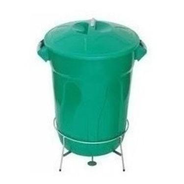 Imagem de Cesto Lixeira Plástico Pedal Com Armação Em Aço 40 Litros