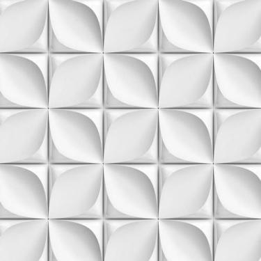 Imagem de Papel Parede 3D Quadrados Flor Geometrico Adesivo Decorativo - LRP