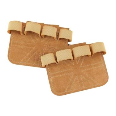 Imagem de 1 par de alças profissionais para levantamento de peso, protetores de mão antiderrapantes de couro para homens e mulheres – Alças de pulso para levantamento terra, flexões, fileiras, mergulhos e