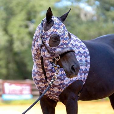 Imagem de Jeffers Expression Capuz de cavalo de lycra, tamanho grande – Capa de crina de elastano elástico para preparação pré-show, cuidados ou uso estável – Proteção segura e confortável contra poeira