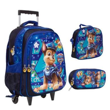Imagem de Kit Mochila Infantil Rodas Patrulha Canina Passeio Creche - Toys 2U