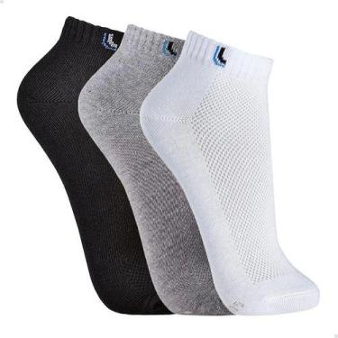 Imagem de Kit 3 par meia lupo sport algodão soquete cano curto 33 a 36 