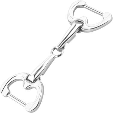 Imagem de Joez Wonderful Fivela de lenço de seda Horsebit, fecho de metal Horsebit, anel de cachecol simples para mulheres (prata, 1 peça)