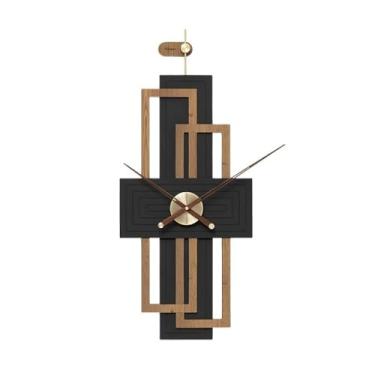 Imagem de Relógio de parede moderno grande decorativo de 40 * 94 cm, decoração de fundo para escritório, sala de estar, cozinha, escola para escritório (preto)