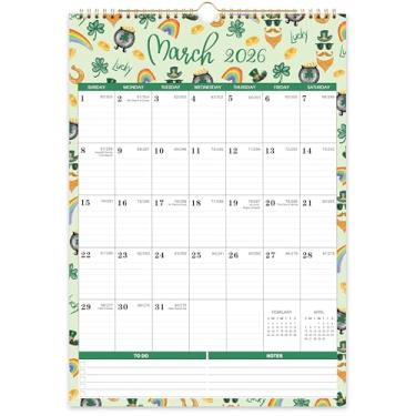 Imagem de Calendário de parede 2026-2027 - 2026-2027, julho de 2026 - dezembro de 2027, calendário de parede grande 2026-2027, 30,5 x 43,2 cm, calendário de 18 meses grande com gancho, perfeito para organizar