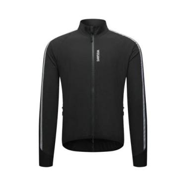 Imagem de Jaqueta Corta-Vento Masculina Ultraleve Refletiva Para Ciclismo, Manga