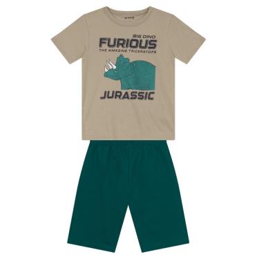Imagem de Conjunto infantil estampa de dinossauro Brandili-Masculino