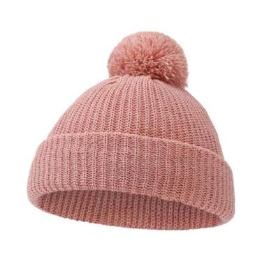 Imagem de Gorro De Tricô Dobrável Para Bebês 0-12M, Quente, Estilo Indiano, Para