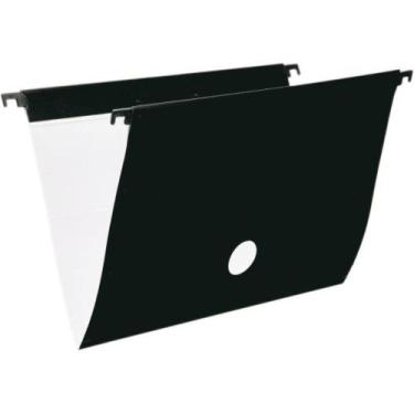 Imagem de Pasta Suspensa Delloplus Haste Plast Preta 6unid - Dello