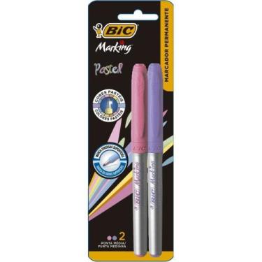Imagem de Marcador Permanente Marking 1.1mm Rosa/Lilás - Bic