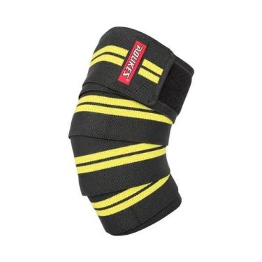 Imagem de Protetores De Joelho Elásticos Para Esportes, Bandagens Para Agachamen