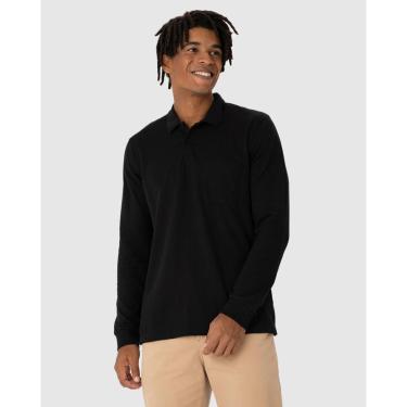 Imagem de Camisa Polo Malwee Básica Manga Longa Piquet Stretch Masculina-Masculino