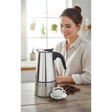 Imagem de Cafeteira Italiana 6 Xícaras Automática Prata - Congratulations Store