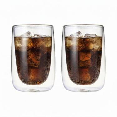 Imagem de Copo Parede Dupla de Vidro 240ml, 2pcs  Ruvolo