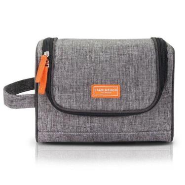 Imagem de Necessaire De Viagem Com Gancho Cinza - Jacki Design
