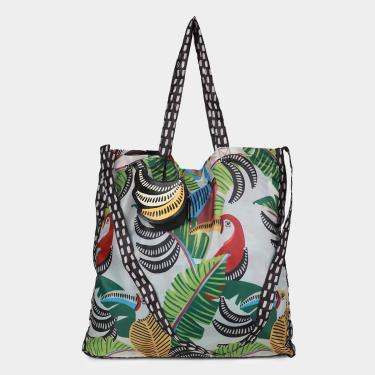 Imagem de Bolsa Farm Sacola Me Leva Tucanos Folhagens Feminina-Feminino