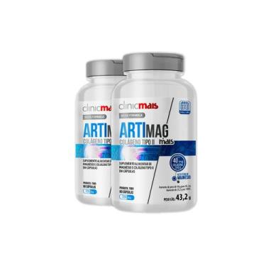 Imagem de Kit 2 ARTIMAG Colágeno tipo II ClinicMais 60 cápsulas