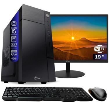 Imagem de Computador i5 Ssd 120 GB Memória 4GB com Teclado/Mouse, Wifi, Monitor 