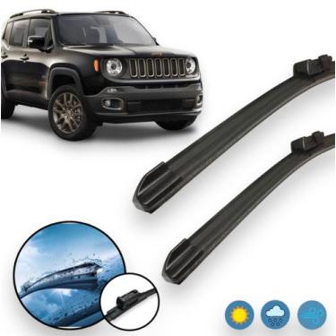 Imagem de Kit Palheta Limpador De Parabrisa Jeep Renegade 2015 / 2016 - BR18