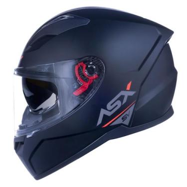 Imagem de Capacete Asx City Solid Preto foco Sv Com Óculos Interno Solar, 62