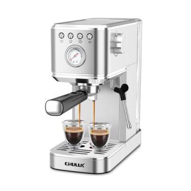 Imagem de Máquina de café expresso CHULUX Slim com batedor de leite 1350W 20 Bar