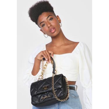 Imagem de Bolsa Luiza Barcelos Matelassê Preta Luiza Barcelos 77770654-1 feminino
