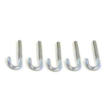 Imagem de WARN 36682 Powersports ATV Kit J-Bolt de substituição para sistemas de arado padrão, pacote com 5, preto