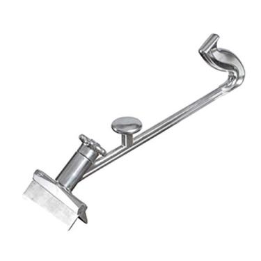 Imagem de Winco Raspador de grelha de 40,64 cm com lâmina de 12,72 cm e cabo especial, aço inoxidável, médio