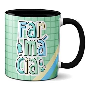 Imagem de Caneca Farmacéutico Profissão Presente Farmácia (Preta)