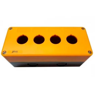 Imagem de Caixa Plastica de Sobrepor Para Botoeira 22,5mm 4 Furos JNG